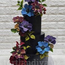 Торт "Анемоны" - Весь декор съедобный !!!  #ТортАнемоны #ТортТашкент #AnemonesCake #ТортЗаказ