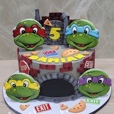 Торт "Черепашки Ниндзя" P.S. Весь декор пряничный и мастичный!!!   #ТортЧерепашкиНиндзя #ТортТашкент #NinjaTurtlesCake